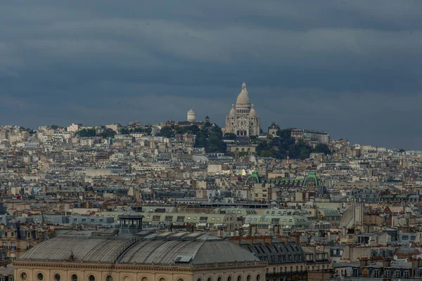 Vista Superior Parte Norte París Desde Torre Catedral Notre Dame —  Fotos de Stock