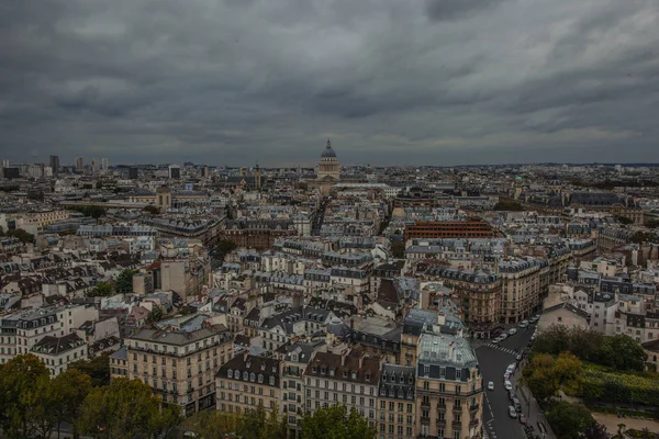 Вид Париж Вежі Нотр Дам Парі — стокове фото