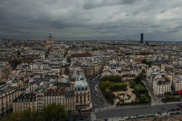 Pohled Paříž Věže Notre Dame Paris — Stock fotografie