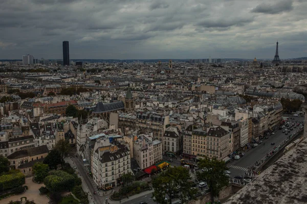 Pohled Paříž Věže Notre Dame Paris — Stock fotografie