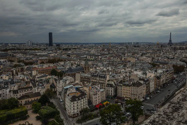 Pohled Paříž Věže Notre Dame Paris — Stock fotografie