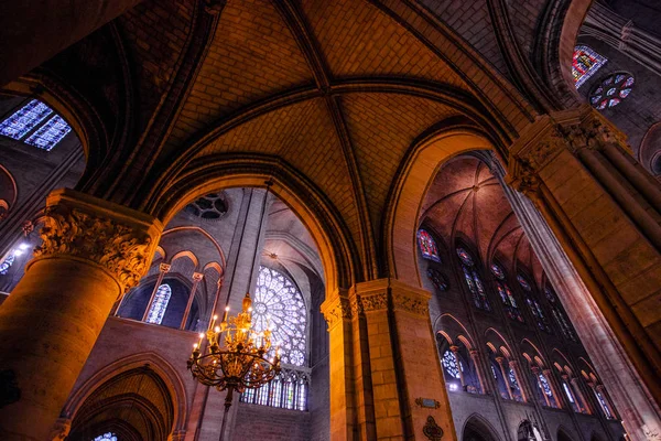 Paris Oktober Inneneinrichtung Der Kathedrale Notre Dame Paris Oktober 2016 — Stockfoto