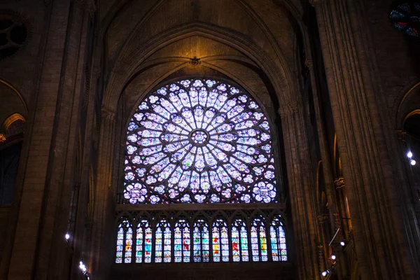 Parigi Ottobre Interno Della Cattedrale Notre Dame Paris Ottobre 2016 — Foto Stock