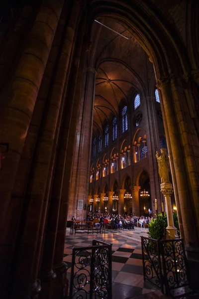 Paris Oktober Inneneinrichtung Der Kathedrale Notre Dame Paris Oktober 2016 — Stockfoto