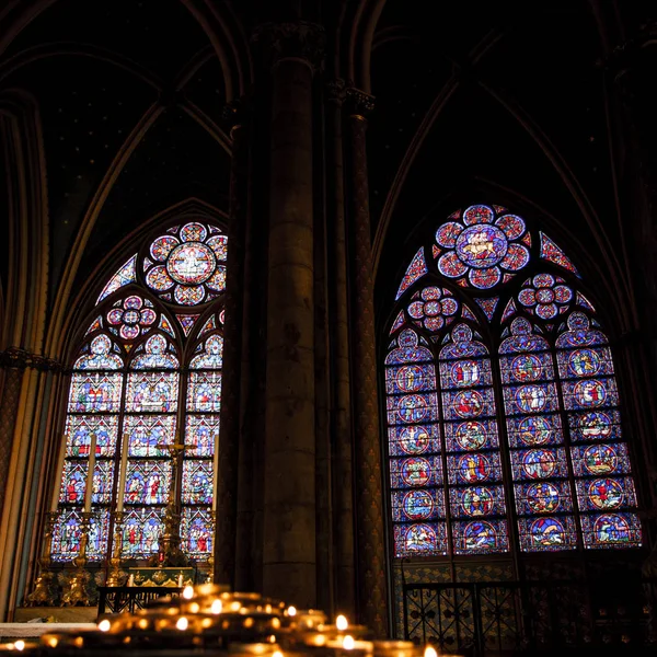 Parijs Oktober Notre Dame Paris Kathedraal Interieur Oktober 2016 Notre — Stockfoto