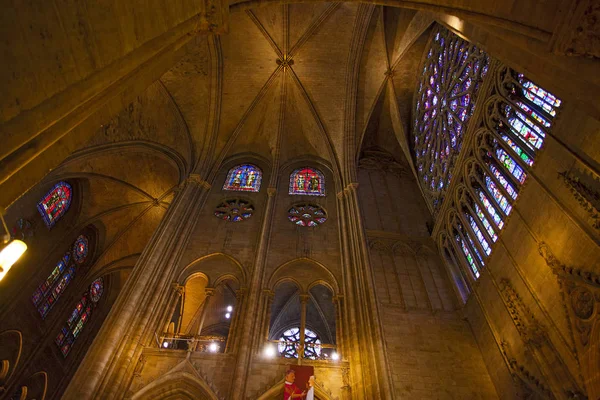 Paris Oktober Inneneinrichtung Der Kathedrale Notre Dame Paris Oktober 2016 — Stockfoto