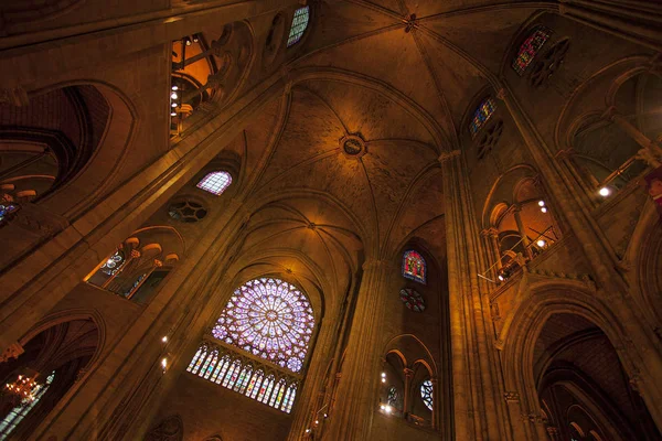 Parijs Oktober Notre Dame Paris Kathedraal Interieur Oktober 2016 Notre — Stockfoto