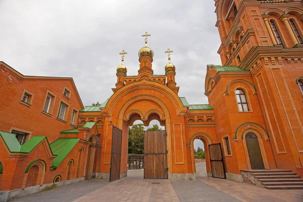 Kiev, Oekraïne. Kloosterkerk van goloseevo — Stockfoto