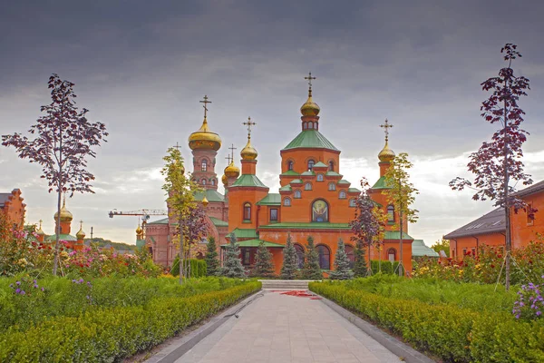 Kiev Ucrania Iglesia Del Monasterio Goloseevo —  Fotos de Stock
