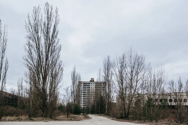 Černobylu Budovy Zóny Nehoda Jaderné Opuštěné Pripjať Města Vyloučení Katastrofy — Stock fotografie
