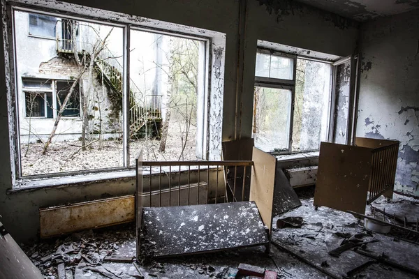 Mateřská Škola Černobylská Oblast Ztracené Město Pripyat Moderní Trosky Ukrajina — Stock fotografie