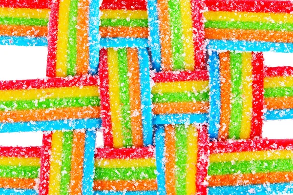 白い背景の上のゼリーの砂糖菓子 — ストック写真