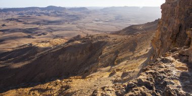 Mitzpe ramon üzerinde gün batımı, Negev çölü, İsrail
