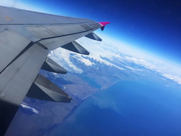 Vista Aérea Islândia Avião — Fotografia de Stock