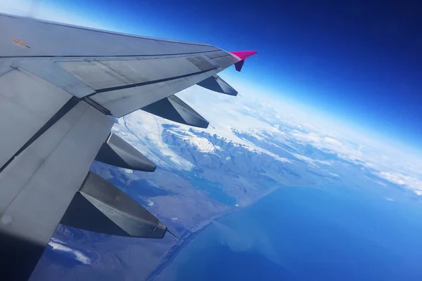 Vista Aérea Islândia Avião — Fotografia de Stock