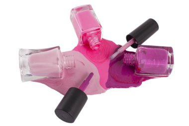 dökülen Renkli oje yakın çekim