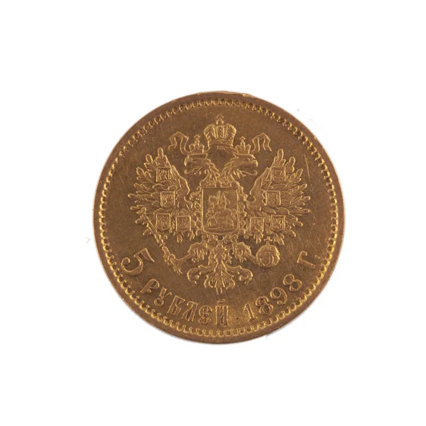 Rusko Cca 1898 Strany 1898 Zlaté Rublů Ruska Cca 1898 — Stock fotografie