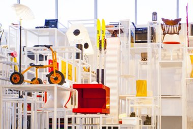 Kudüs İsrail 15 Eylül 2017 : Moderm part Israel museum, Jerusalem, Israel'in salonları 