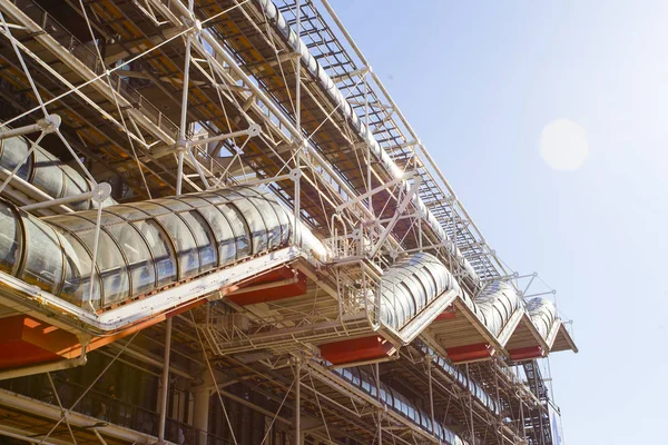 Paris Frankreich Oktober 2016 Fassade Des Centre Georges Pompidou Das — Stockfoto