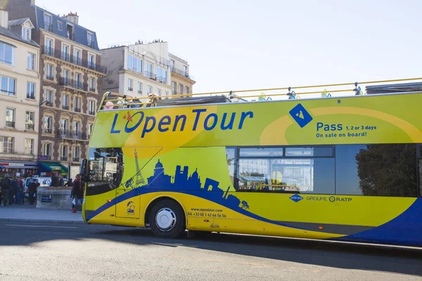 Parijs Frankrijk Oktober 2016 Toeristen Bus Het Hart Van Hoofdstad — Stockfoto