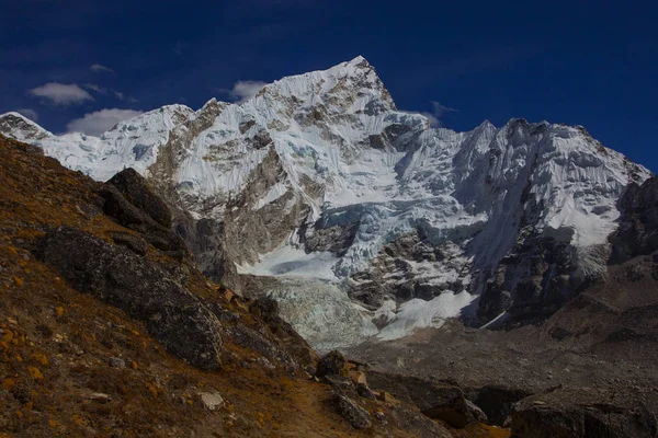 Vistas Montaña Desde Ebc Campamento Base Del Everest Nepal — Foto de Stock