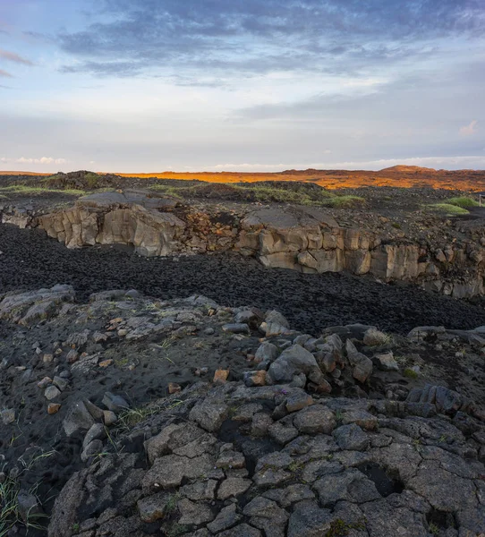 Berömd Plats Mellan Kontinenter Island — Stockfoto