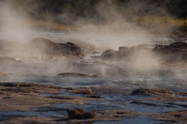 İzlanda Strokkur Geyser Milli Parkı.