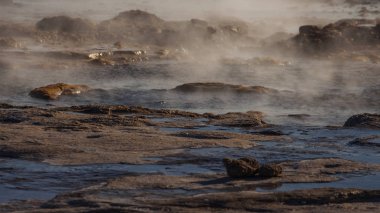 İzlanda Strokkur Geyser Milli Parkı.