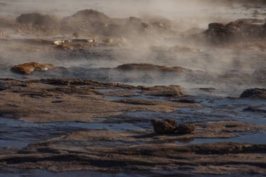İzlanda Strokkur Geyser Milli Parkı.