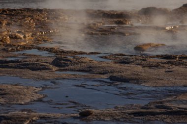 İzlanda Strokkur Geyser Milli Parkı.