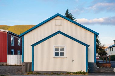 Geleneksel husavik tarihi kentinin güzel görünümü 