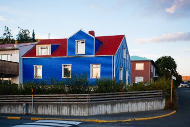 Geleneksel husavik tarihi kentinin güzel görünümü 