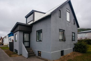 Geleneksel husavik tarihi kentinin güzel görünümü 