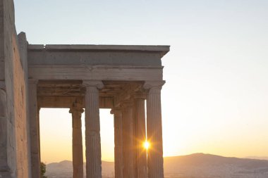 Atina Akropolis Ünlü Erechtheon antik binası, Yunanistan