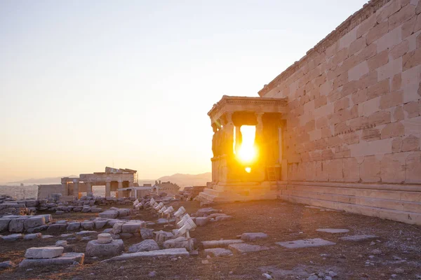 Beroemd Erechtheon Ancient Building Acropolis Athene Griekenland — Stockfoto