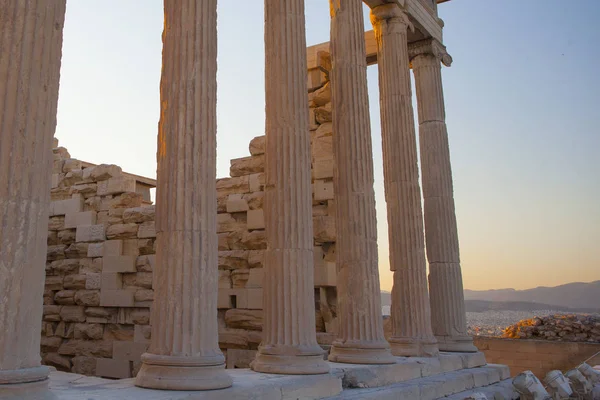 Berömda Erechtheon Ancient Building Akropolis Aten Grekland — Stockfoto