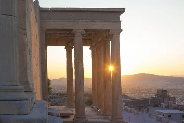 Beroemd Erechtheon Ancient Building Acropolis Athene Griekenland — Stockfoto