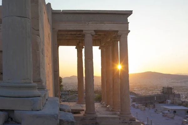 Berömda Erechtheon Ancient Building Akropolis Aten Grekland — Stockfoto