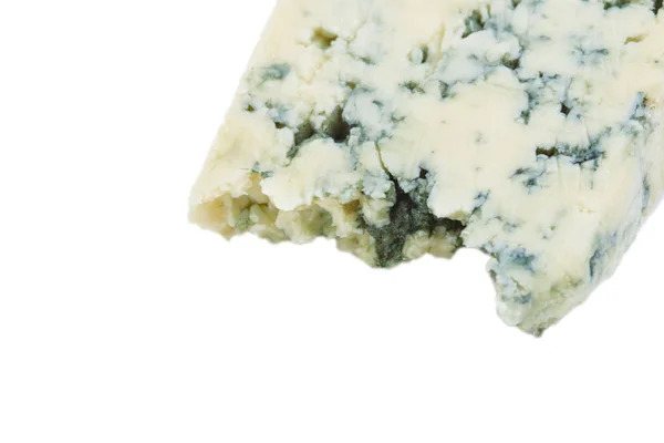 Verse Aromatische Blauwe Kaas Geïsoleerd Witte Achtergrond — Stockfoto