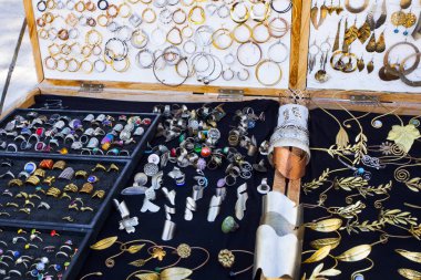 Tipik atina turistik kuyumcu , Yunanistan