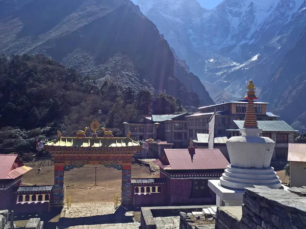 Het Hoogste Boeddhistische Klooster Nepal Tengboche — Stockfoto