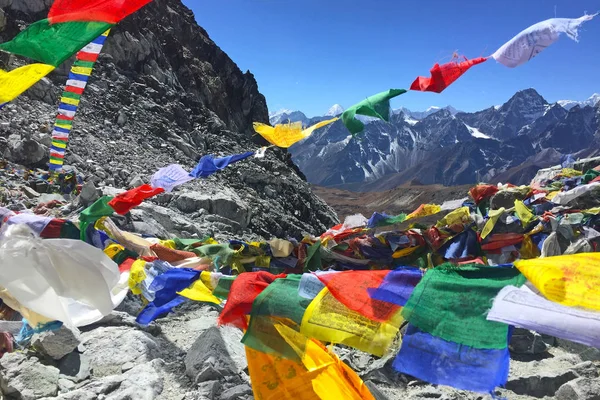 Cho Geçidi Nden Gokyo Göllerinden Everest Merkez Kampı Giderken — Stok fotoğraf