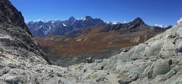 Pohled Cho Pass Cestě Gokyo Jezer Everest Base Camp Nepál — Stock fotografie