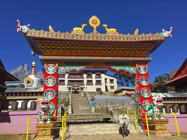 Nepal Deki Yüksek Budist Manastırı Tengboche — Stok fotoğraf