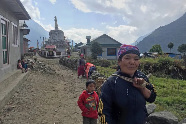 Himalayas Région Everest Nepal Octobre 2010 Portrait Enfants Népalais Près — Photo