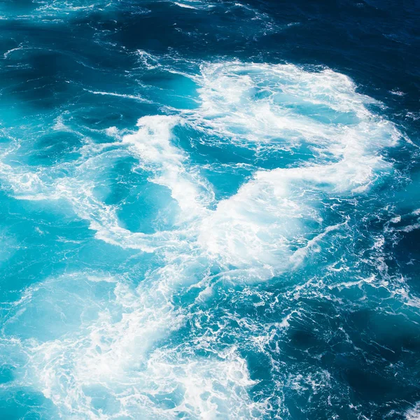 Colori Incredibili Acqua Con Onde Del Mar Mediterraneo — Foto Stock