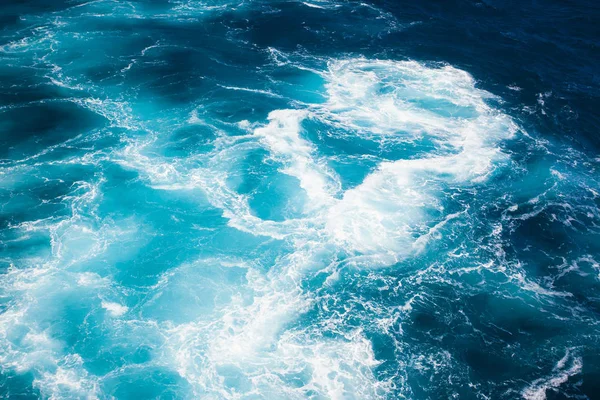 Fantastiska Färger Vatten Med Vågor Medelhavet — Stockfoto