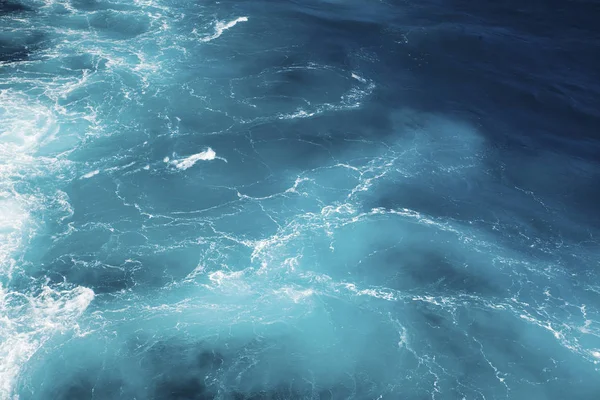 Verbazingwekkende Kleuren Water Met Golven Van Middellandse Zee — Stockfoto