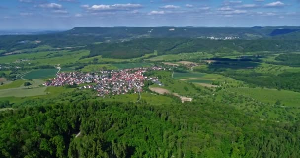 Vista Aérea Famosa Baden Wurttemberg Alemanha Voo Drones — Vídeo de Stock