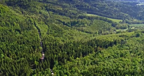 Aerial View Famous Hohenzollern Castle Germany Taken Drone — Stock Video